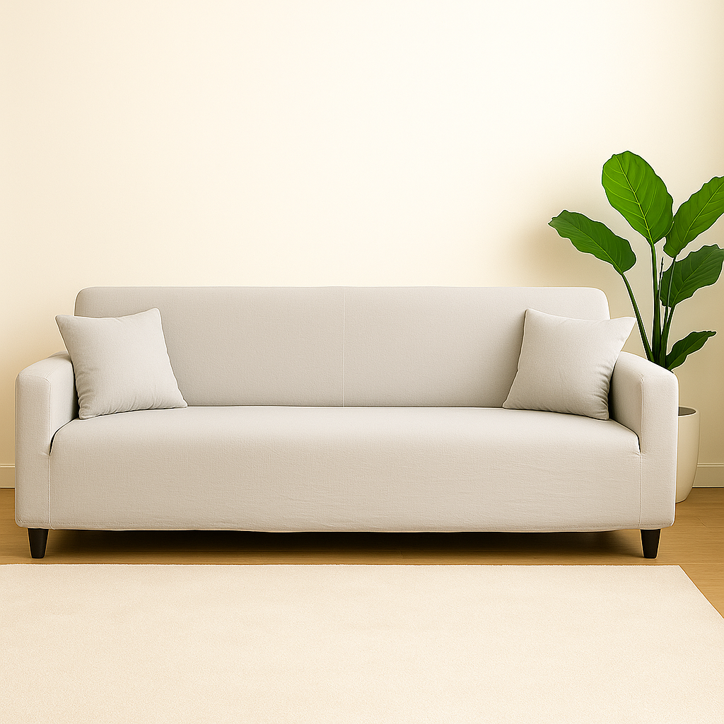 Housse de Canapé Extensible - Gris clair