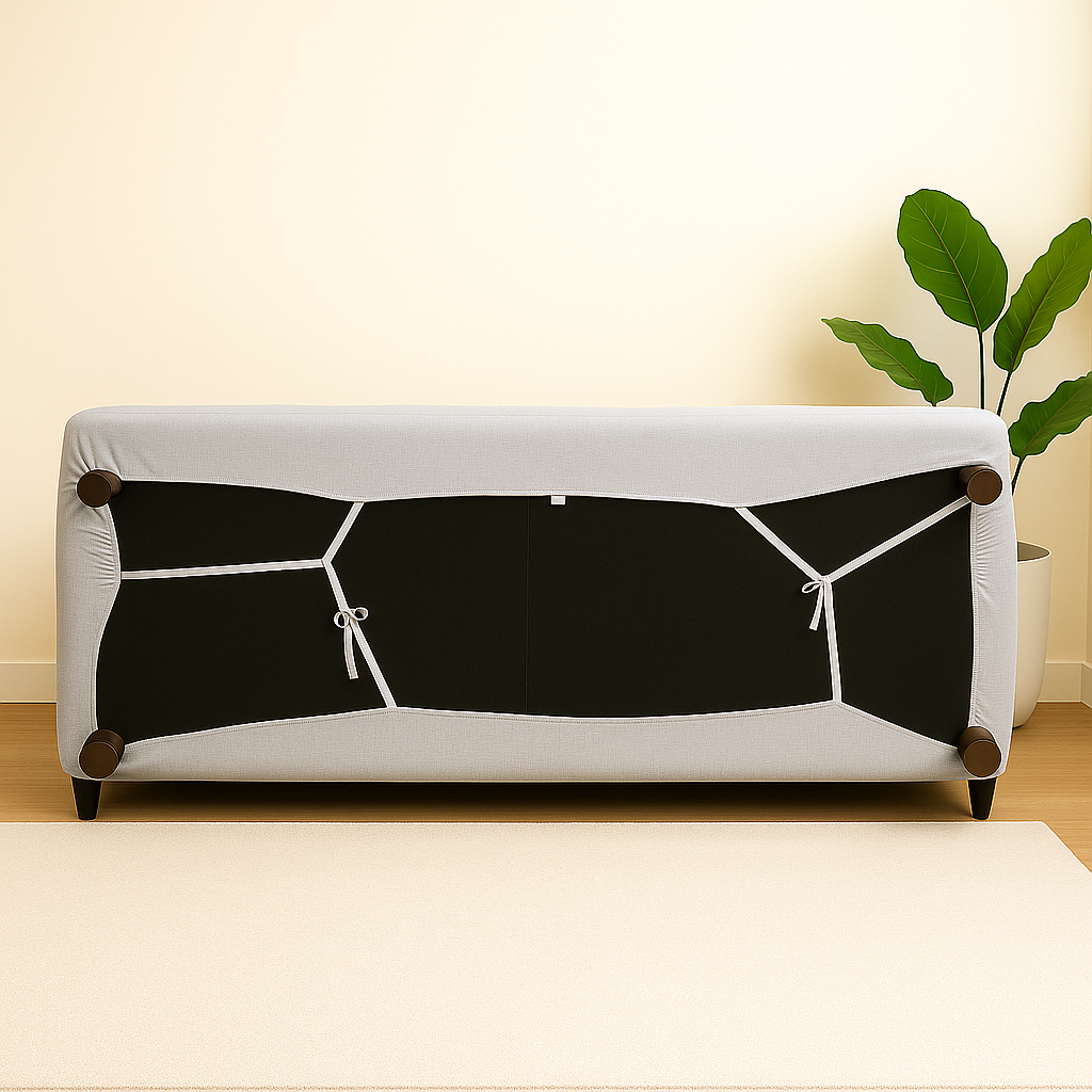 Housse de Canapé Extensible - Gris clair