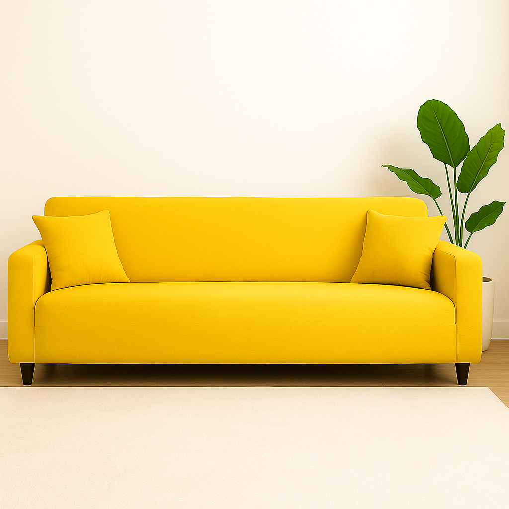 Housse de Canapé Extensible - Jaune