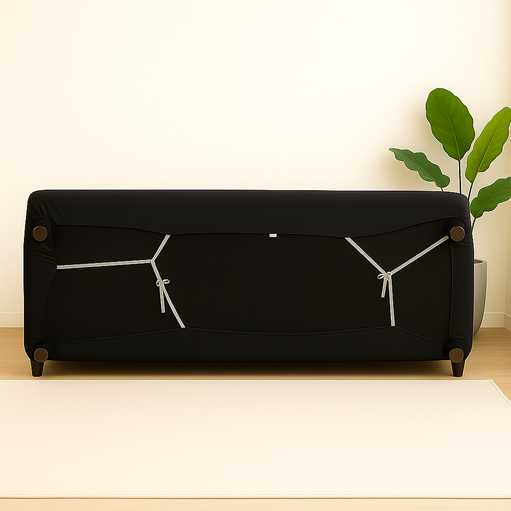 Housse de Canapé Extensible - Noir