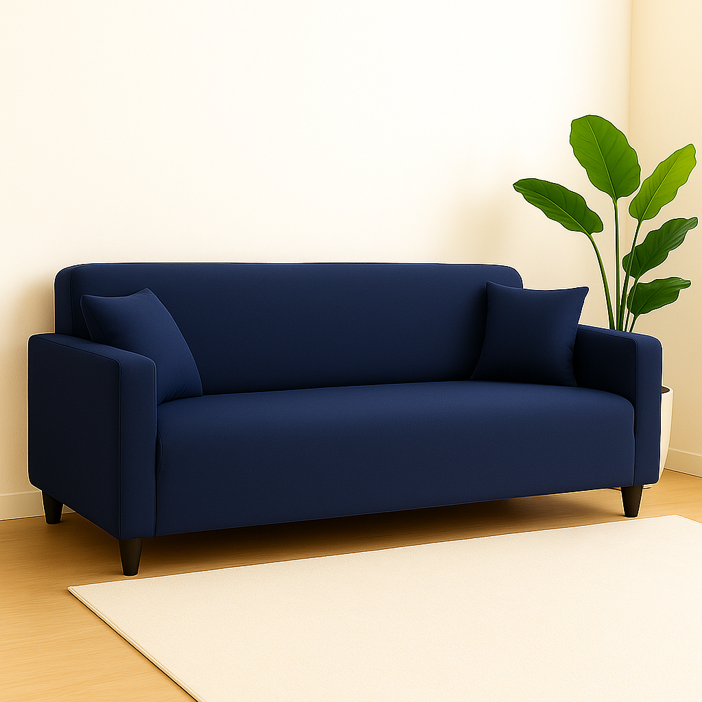 Housse de Canapé Extensible - Bleu marine