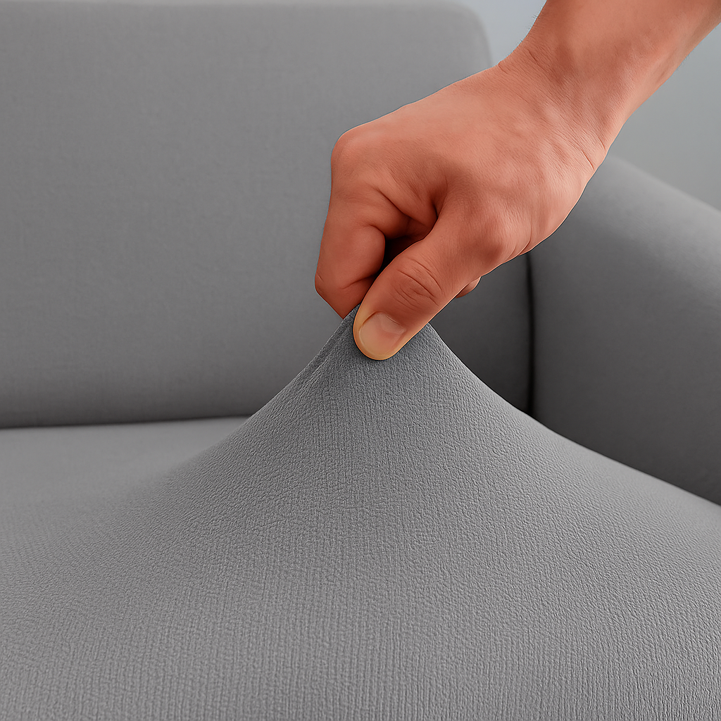 Housse de Canapé Clic-Clac Extensible | Gris clair