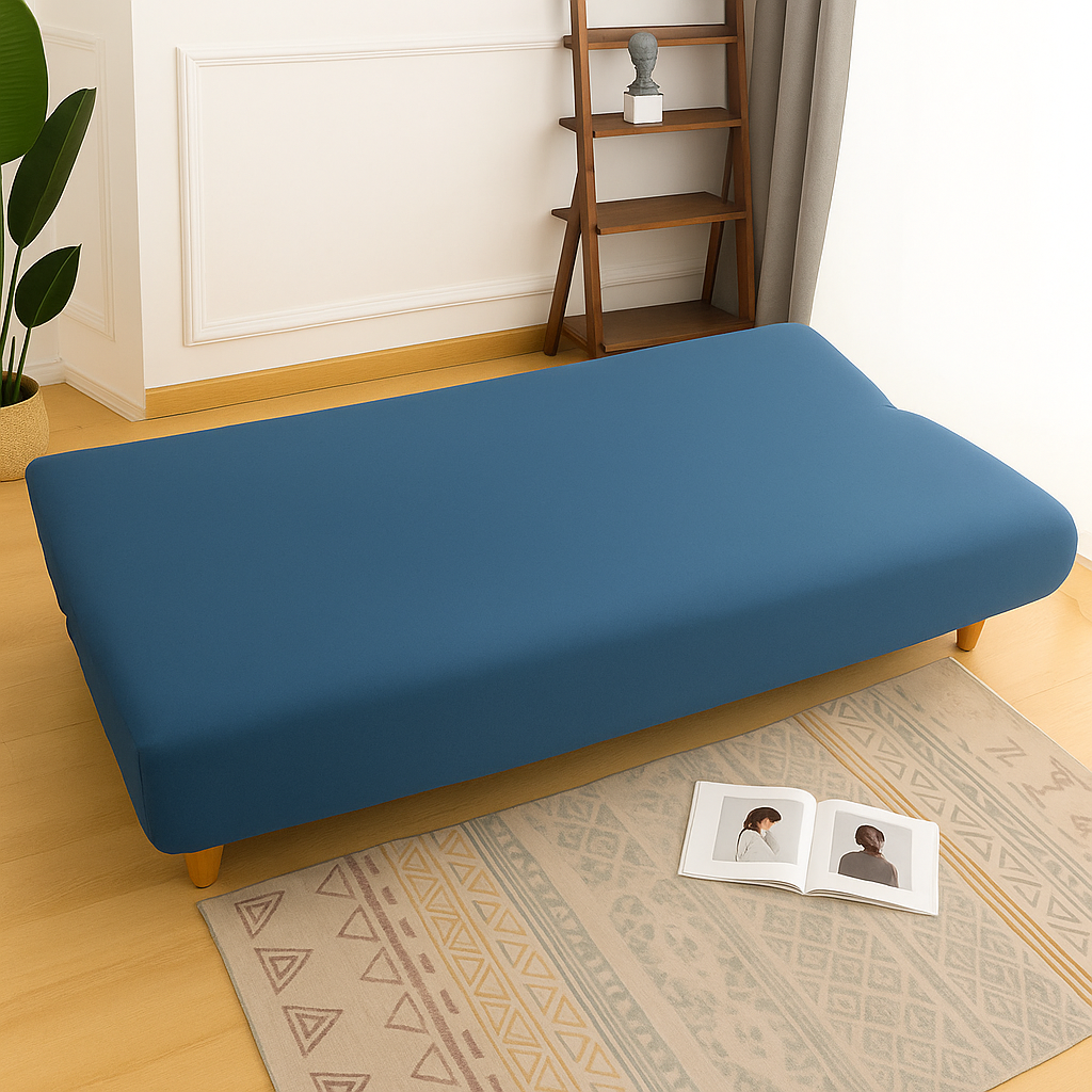 Housse de Canapé Clic-Clac Extensible | Bleu