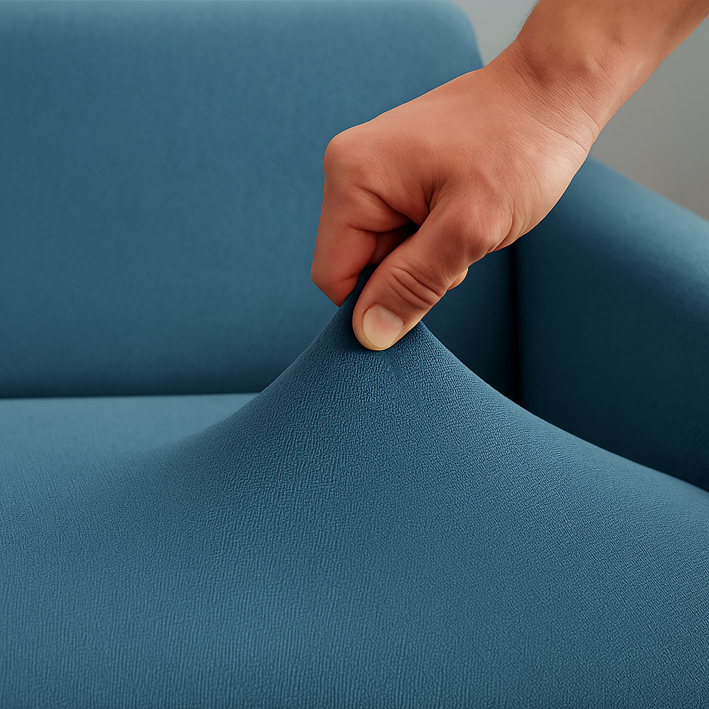 Housse de Canapé Clic-Clac Extensible | Bleu