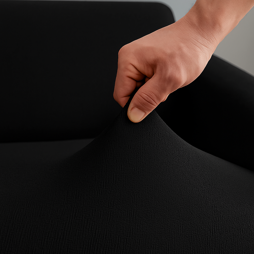 Housse de Canapé Clic-Clac Extensible | Noir