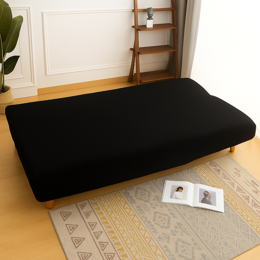 Housse de Canapé Clic-Clac Extensible | Noir