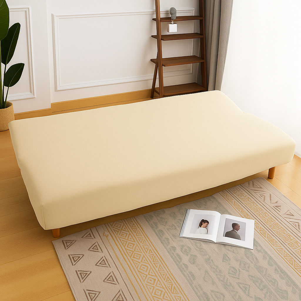 Housse de Canapé Clic-Clac Extensible | Beige