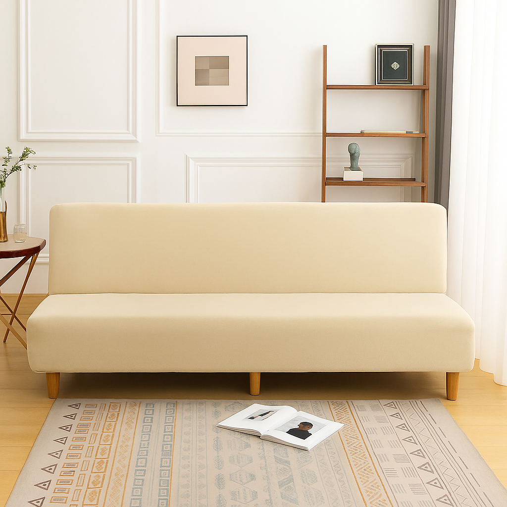 Housse de Canapé Clic-Clac Extensible | Beige