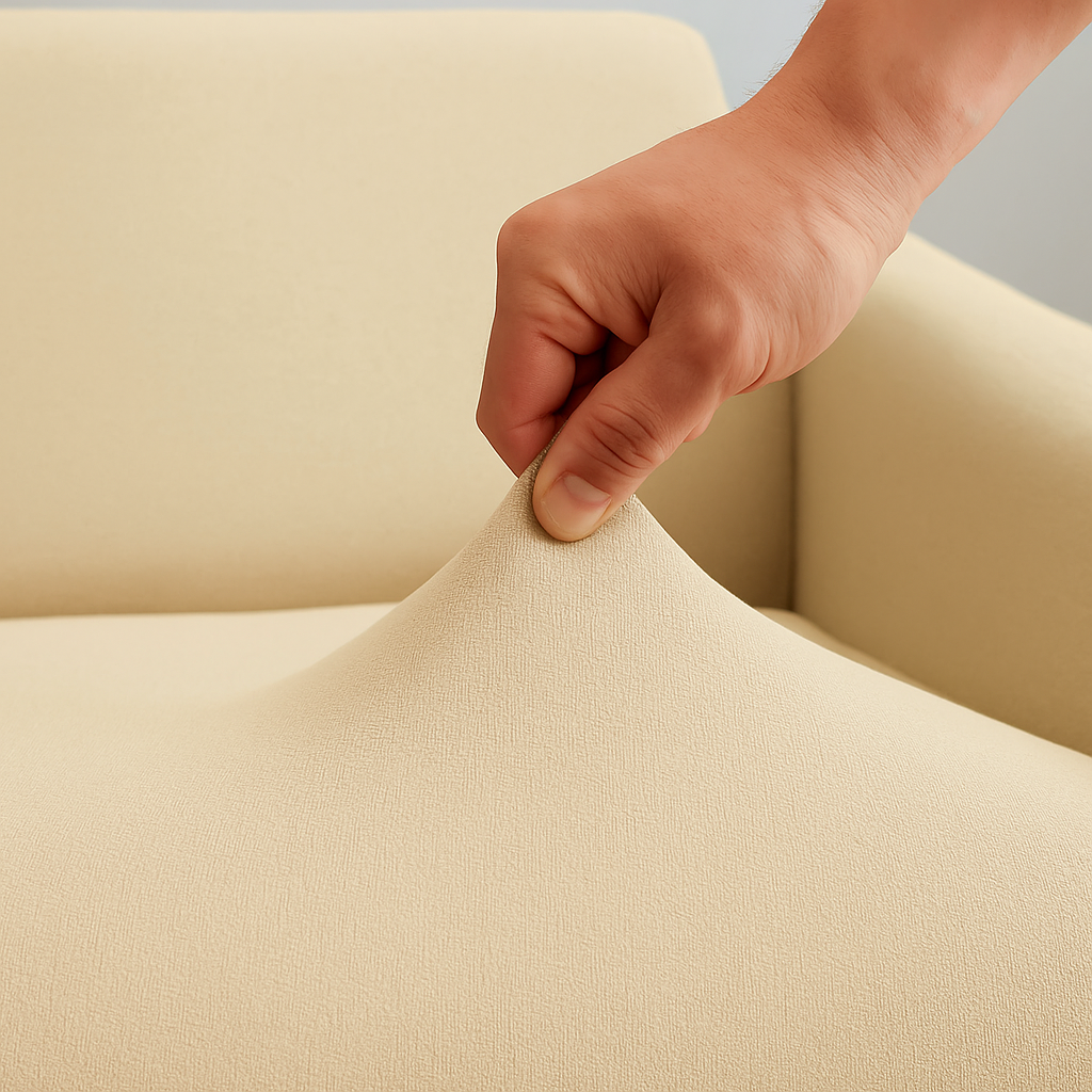 Housse de Canapé Clic-Clac Extensible | Beige