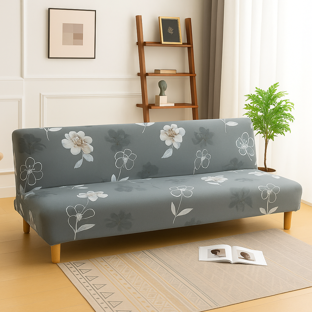 Housse de Canapé Clic-Clac Extensible | Motif fleurs