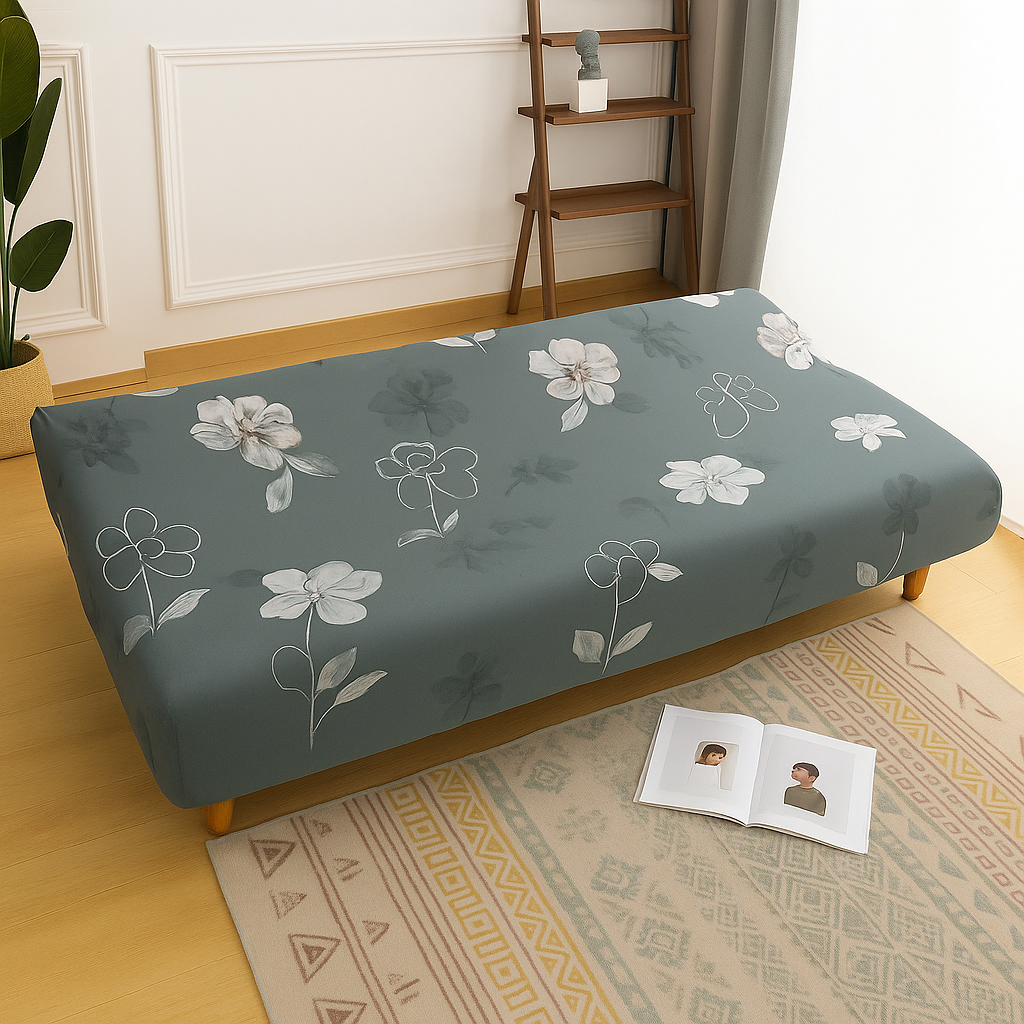 Housse de Canapé Clic-Clac Extensible | Motif fleurs