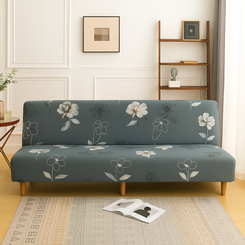 Housse de Canapé Clic-Clac Extensible | Motif fleurs
