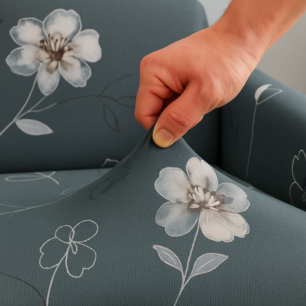 Housse de Canapé Clic-Clac Extensible | Motif fleurs