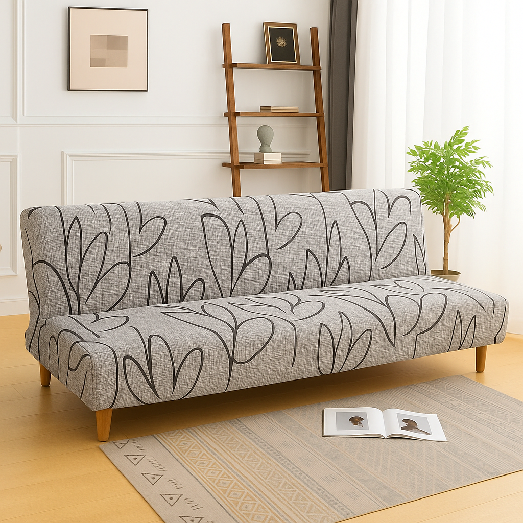 Housse de Canapé Clic-Clac Extensible | Motif fleurs 2