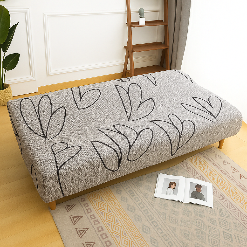 Housse de Canapé Clic-Clac Extensible | Motif fleurs 2