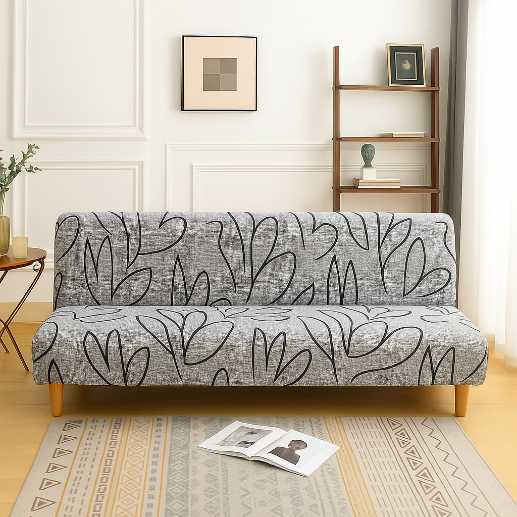 Housse de Canapé Clic-Clac Extensible | Motif fleurs 2