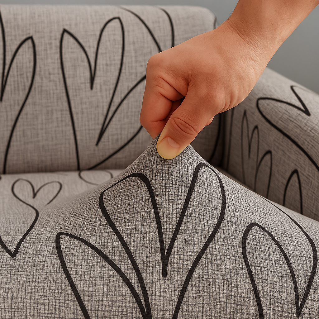 Housse de Canapé Clic-Clac Extensible | Motif fleurs 2