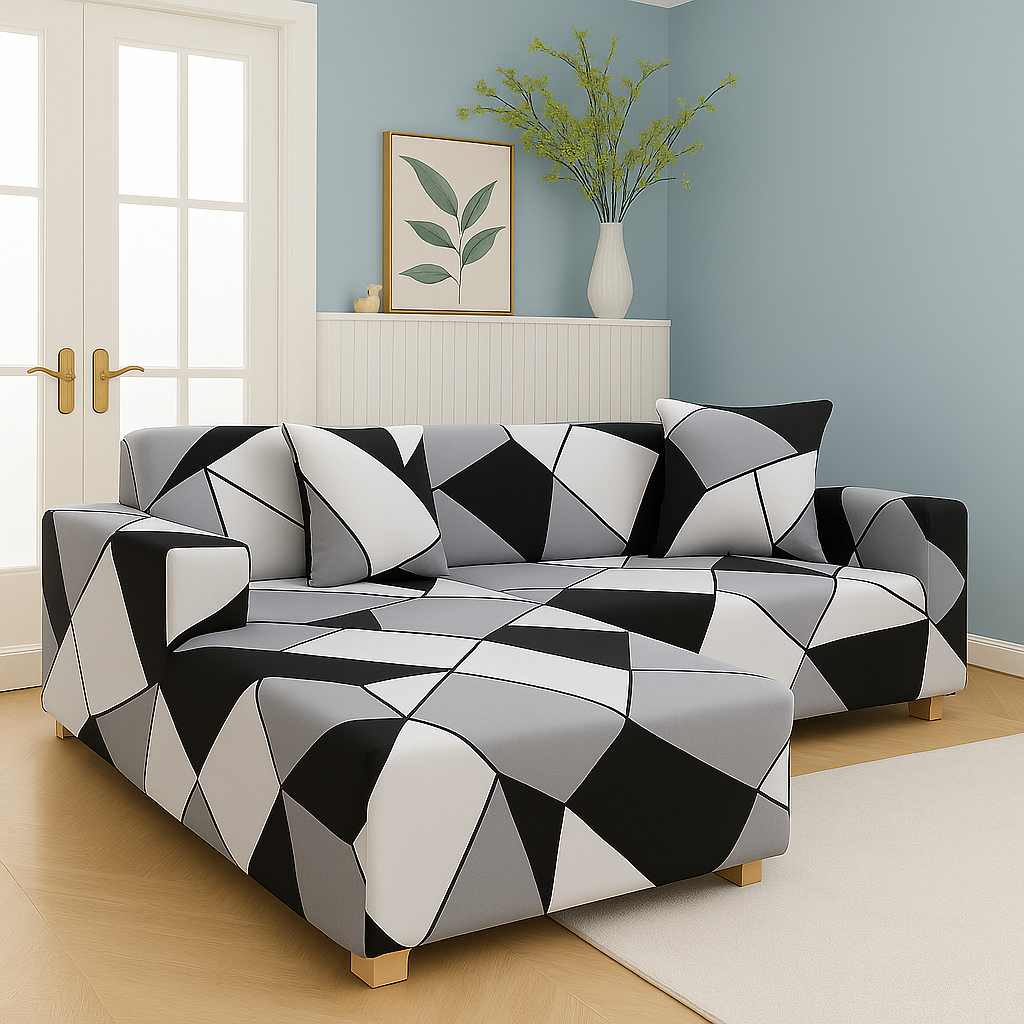 Housse de Canapé d'Angle Extensible | Lot de 2 | Polaris