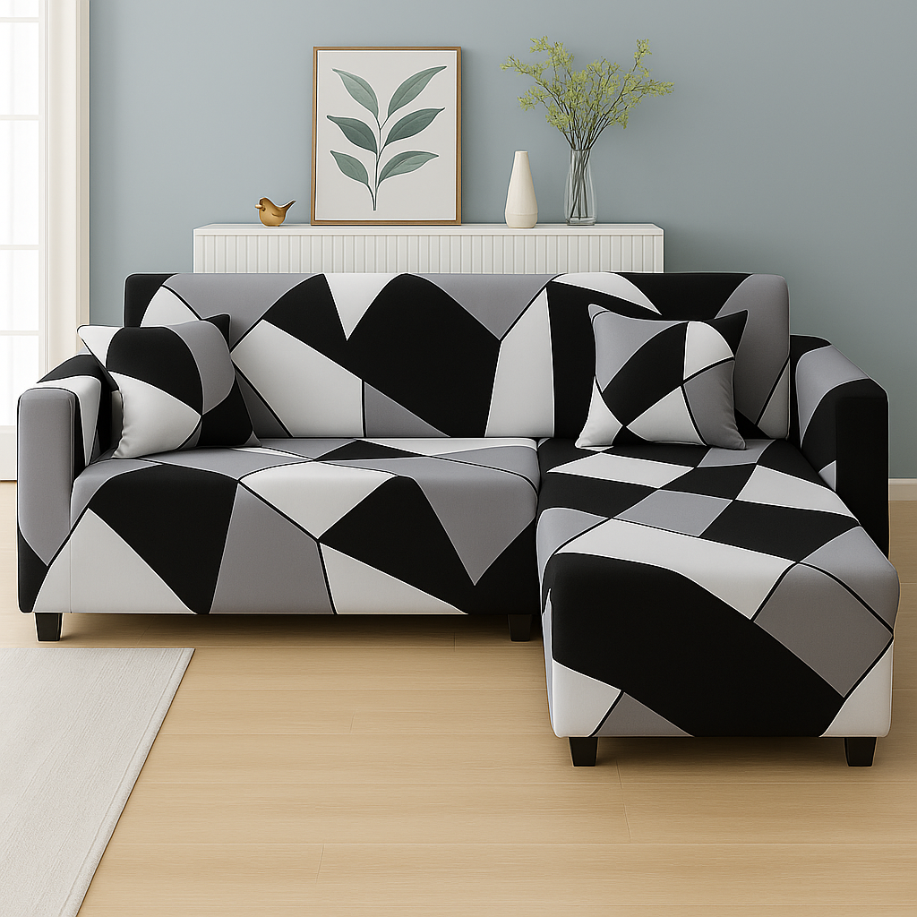 Housse de Canapé d'Angle Extensible | Lot de 2 | Polaris