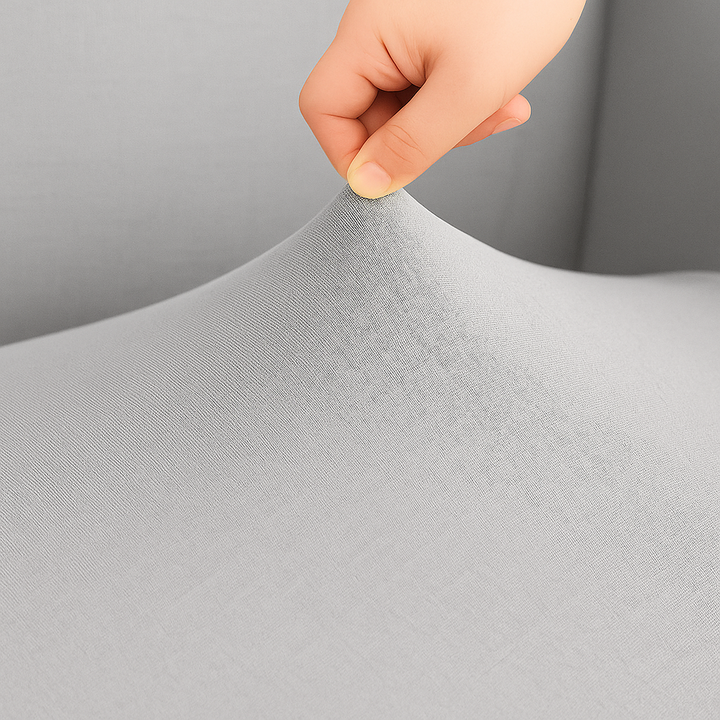 Housse de Canapé d'Angle Extensible | Lot de 2 | Gris clair