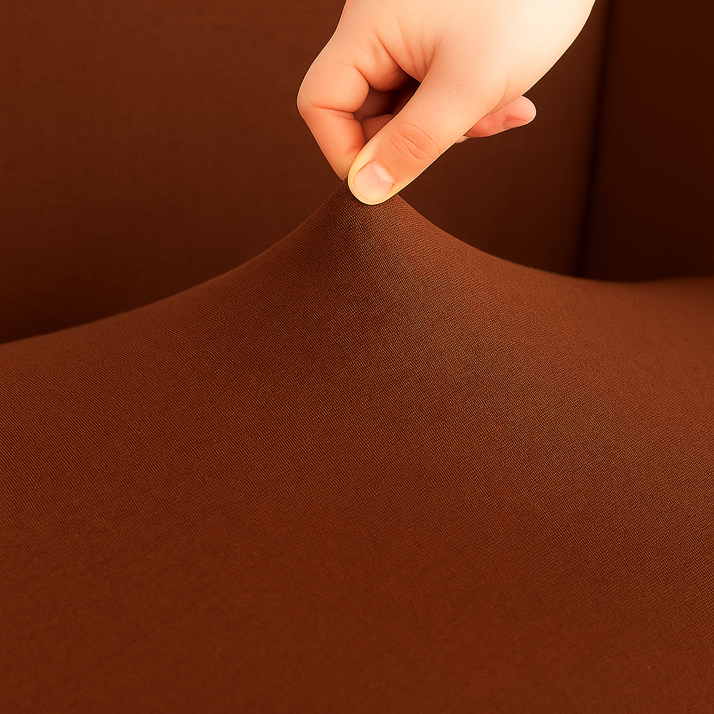 Housse de Canapé d'Angle Extensible | Lot de 2 | Café