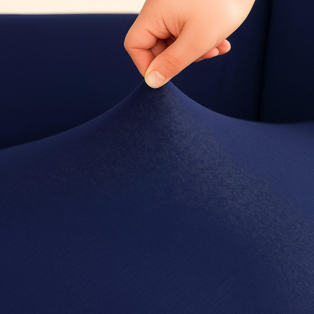 Housse de Canapé d'Angle Extensible | Lot de 2 | Bleu marine