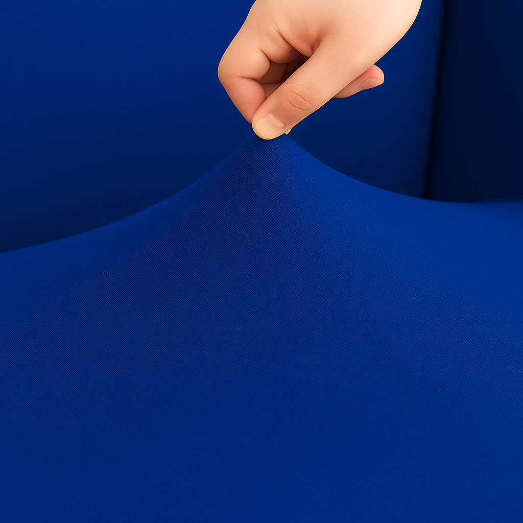 Housse de Canapé d'Angle Extensible | Lot de 2 | Bleu