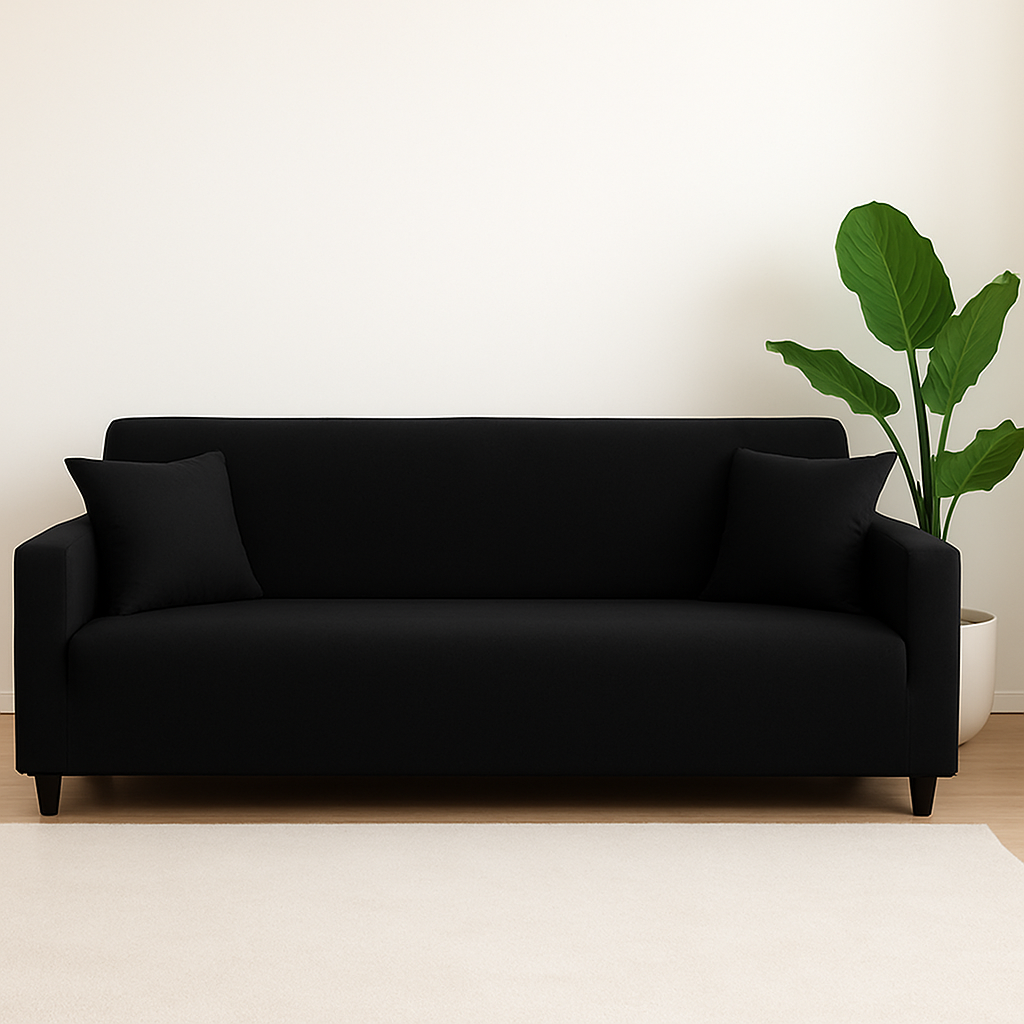 Housse de Canapé Extensible - Noir