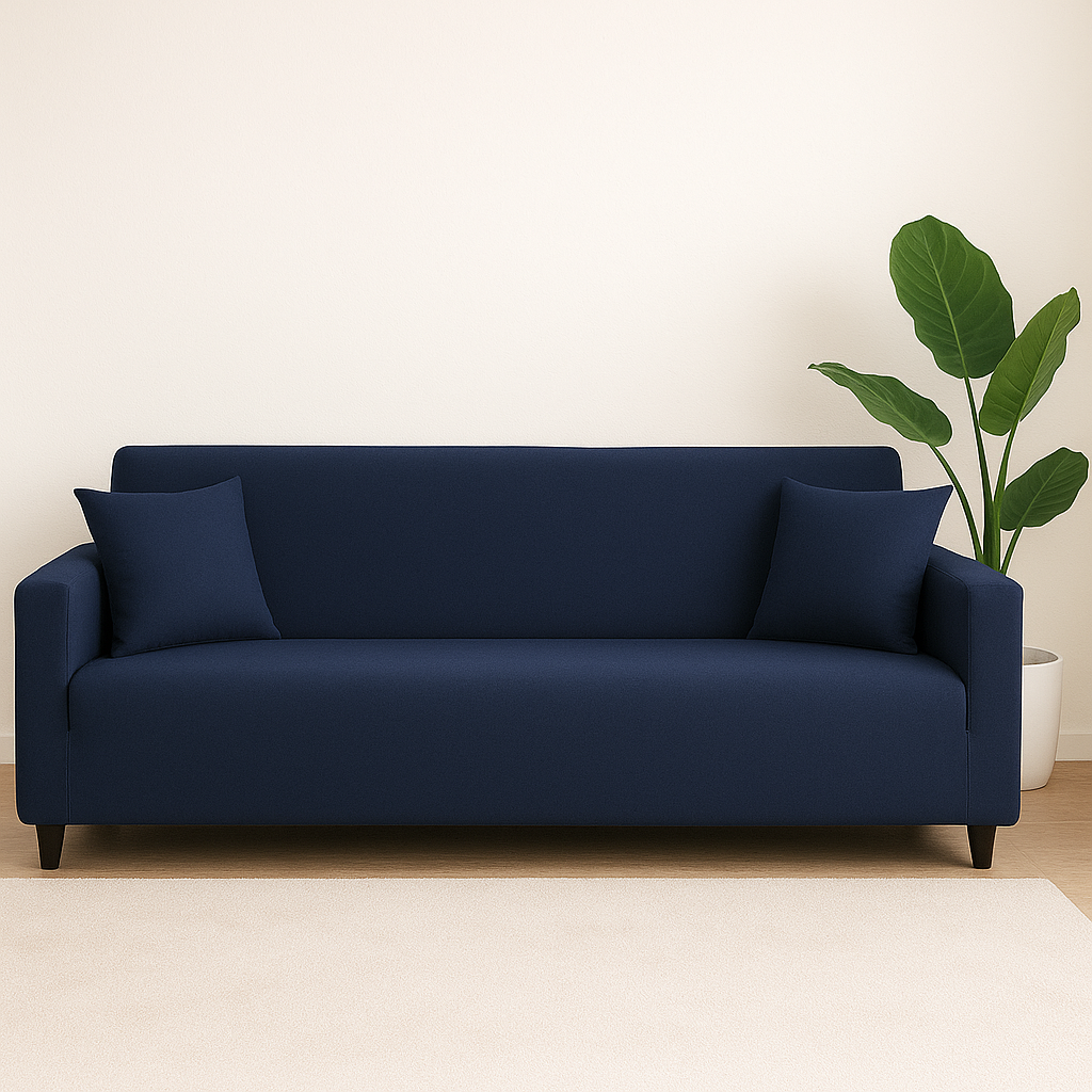 Housse de Canapé Extensible - Bleu marine