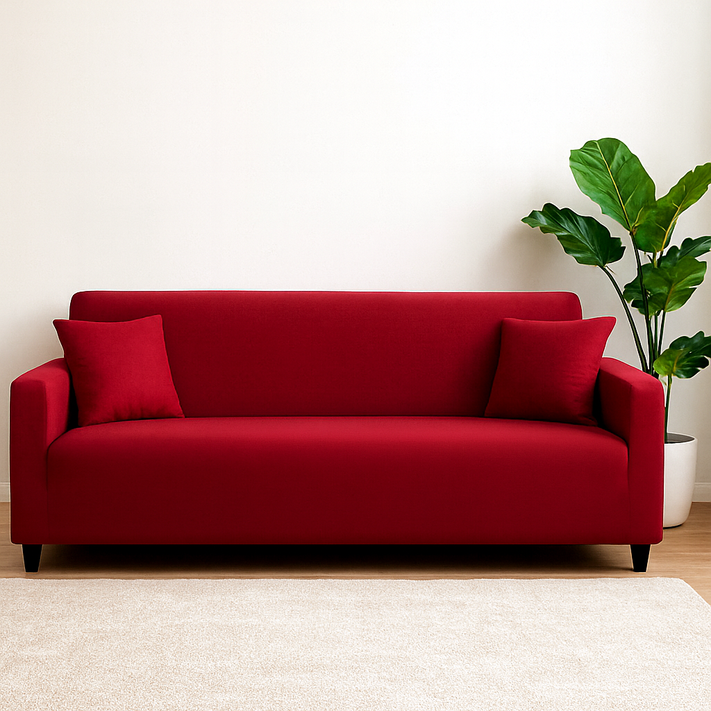 Housse de Canapé Extensible - Bordeaux