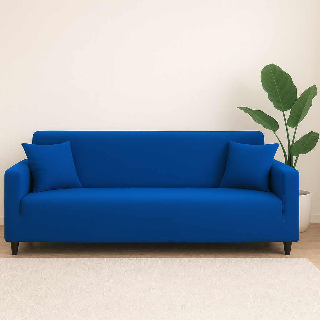 Housse de Canapé Extensible - Bleu