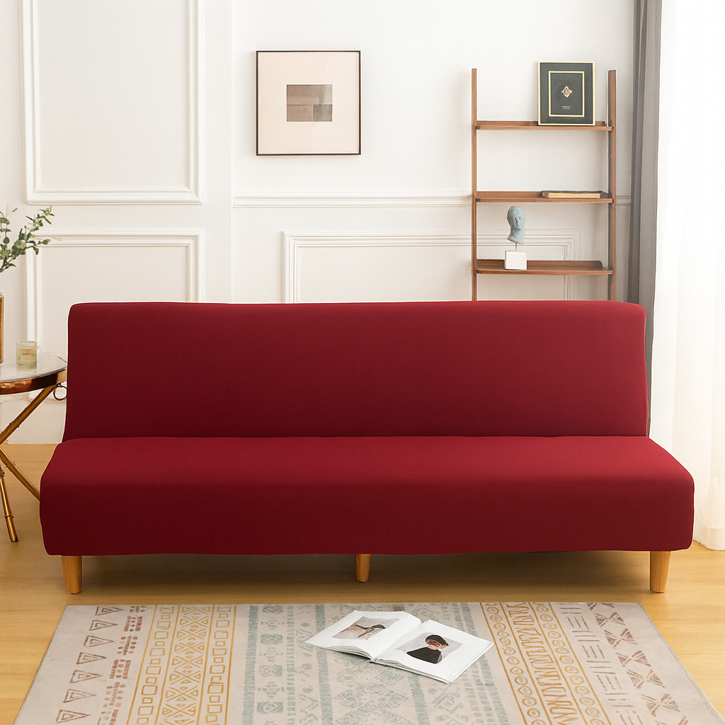 Housse de Canapé Clic-Clac Extensible | Bordeaux