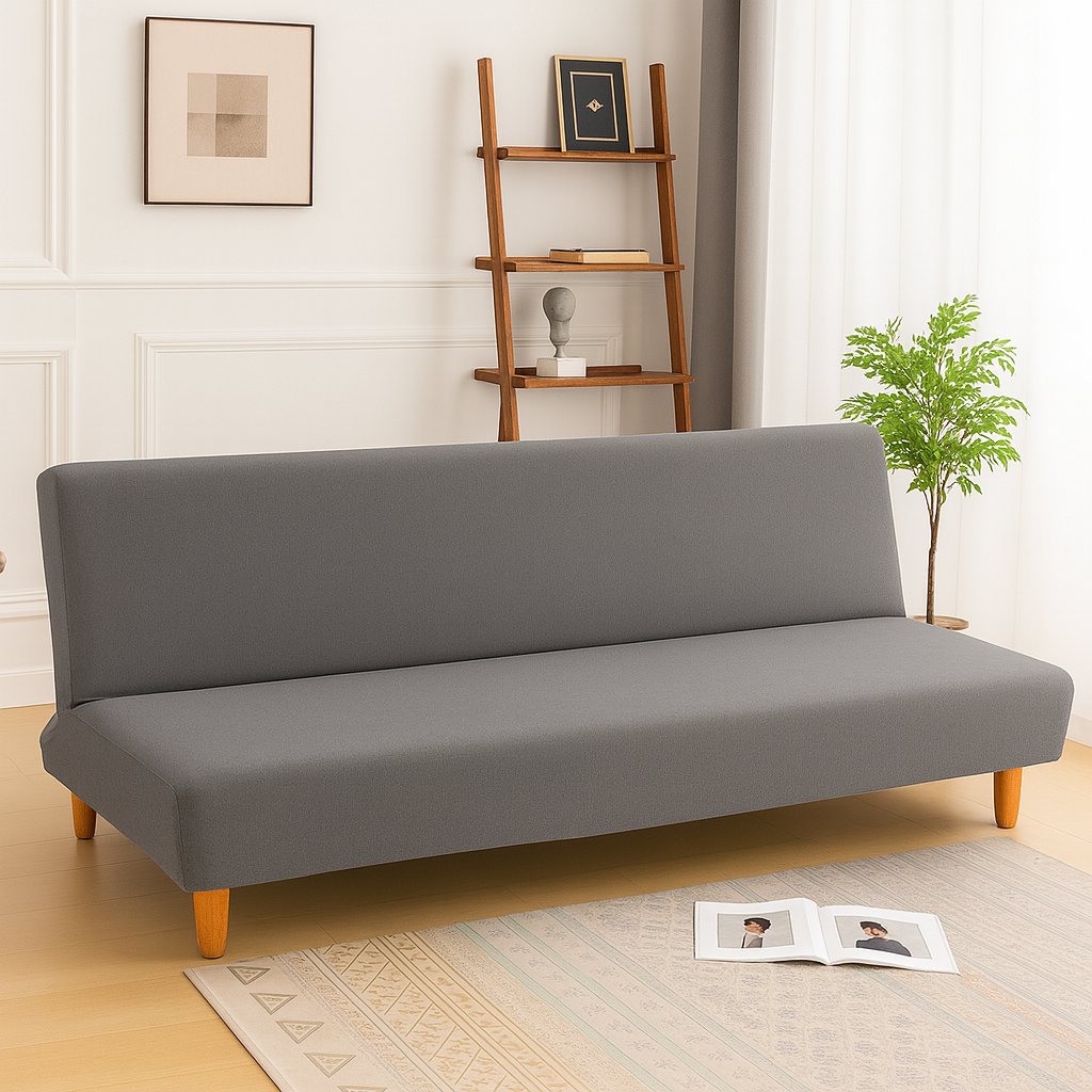Housse de Canapé Clic-Clac Extensible | Gris Anthracite