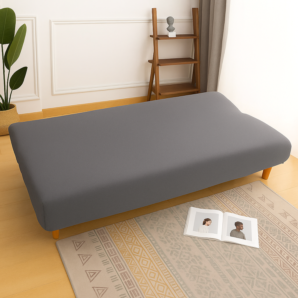 Housse de Canapé Clic-Clac Extensible | Gris Anthracite