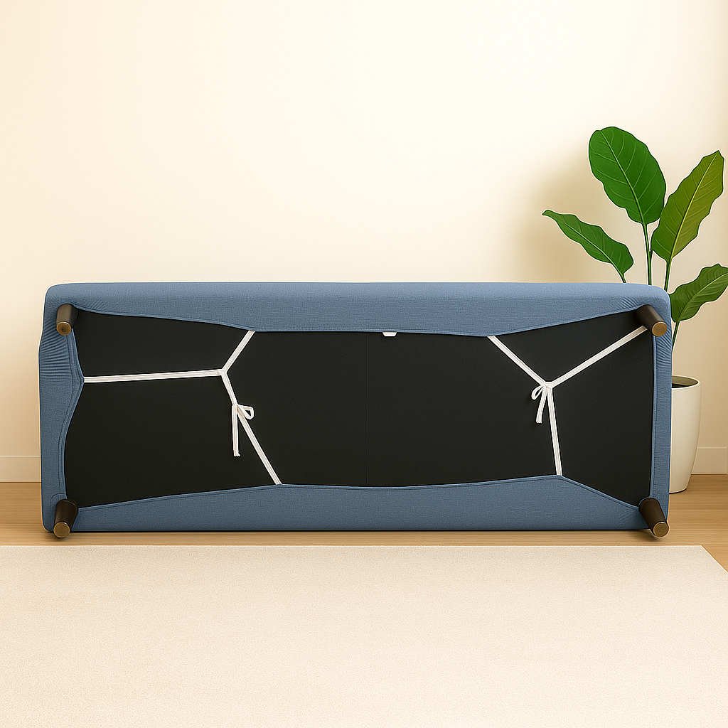 Housse de Canapé Extensible - Bleu Gris