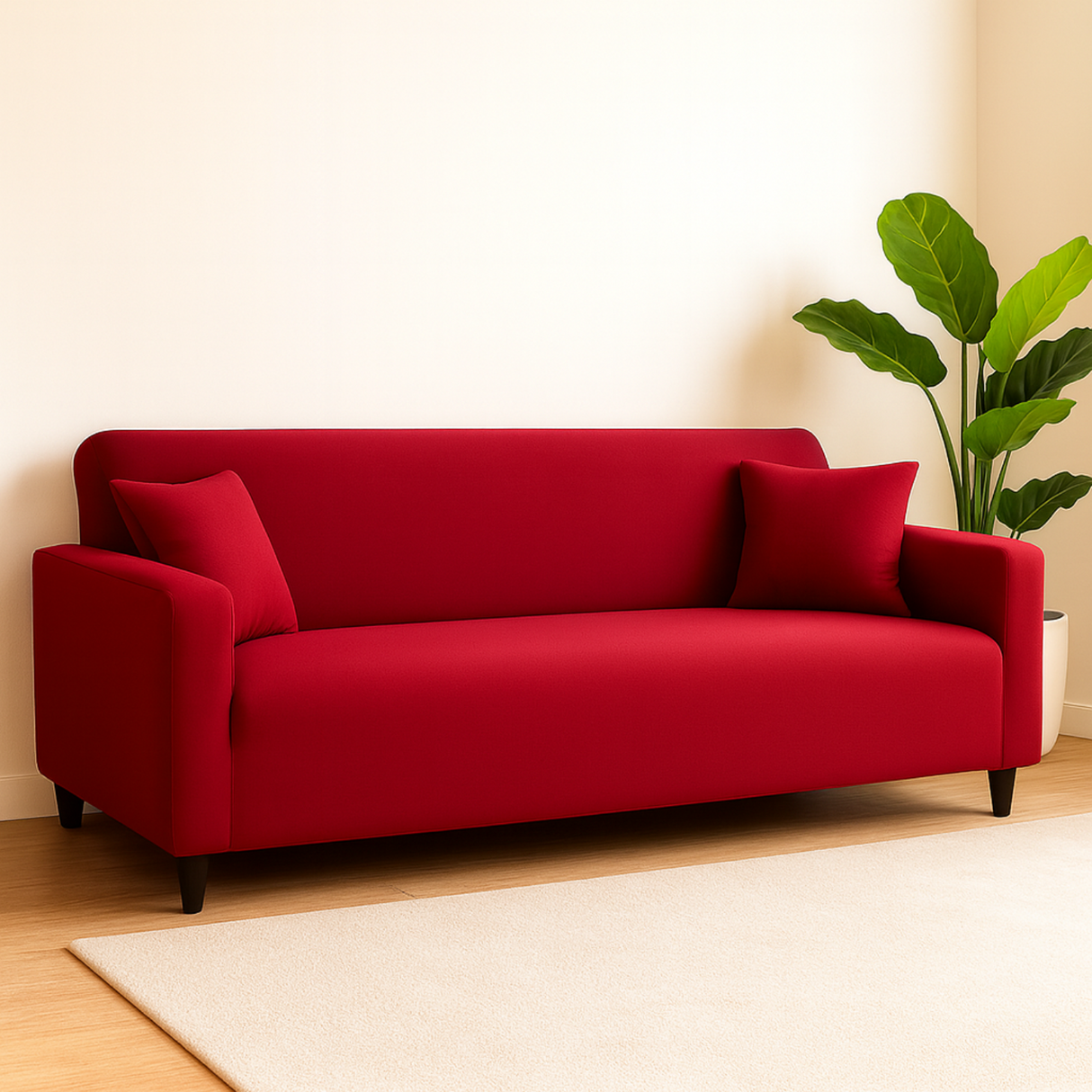 Housse de Canapé Extensible - Bordeaux