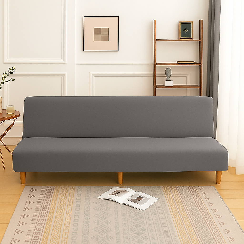 Housse de Canapé Clic-Clac Extensible | Gris Anthracite