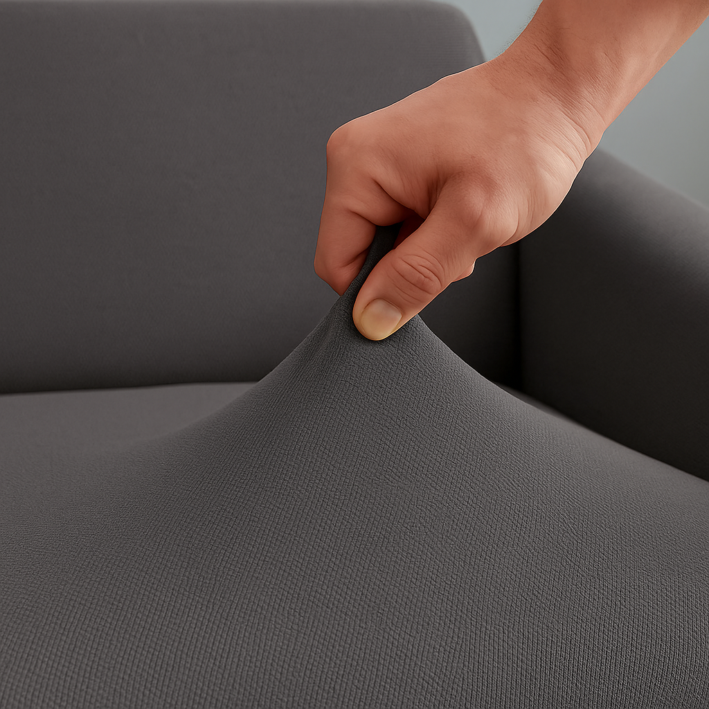 Housse de Canapé Clic-Clac Extensible | Gris Anthracite