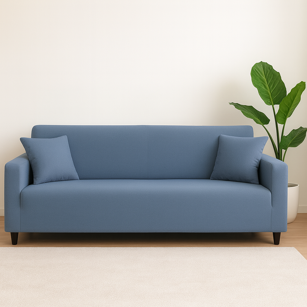 Housse de Canapé Extensible - Bleu Gris